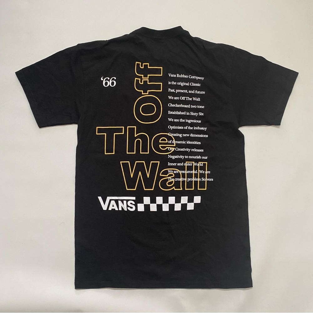 New Vans Off the Wall Black T-Shirt, men’s medium